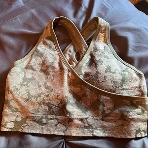 Gymshark camo seamless sports bra